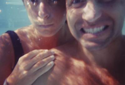 Being silly in Hawaii with our groovy underwater camera
