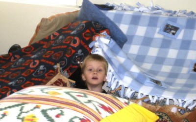 a classic blanket fort