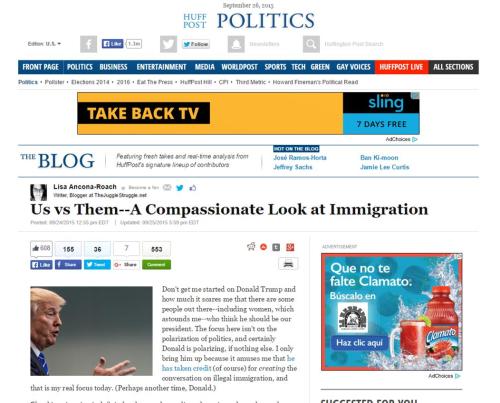 HuffPo corrected title